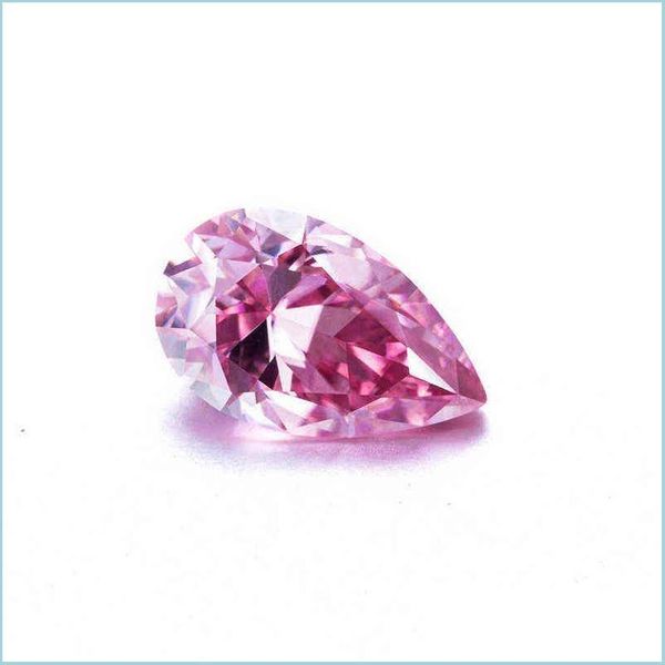 

loose gemstones factory wholesale price 1 carat moissanite diamond loose gemstones pink color pear shape for jewelry making h220423 dhrtd, Black