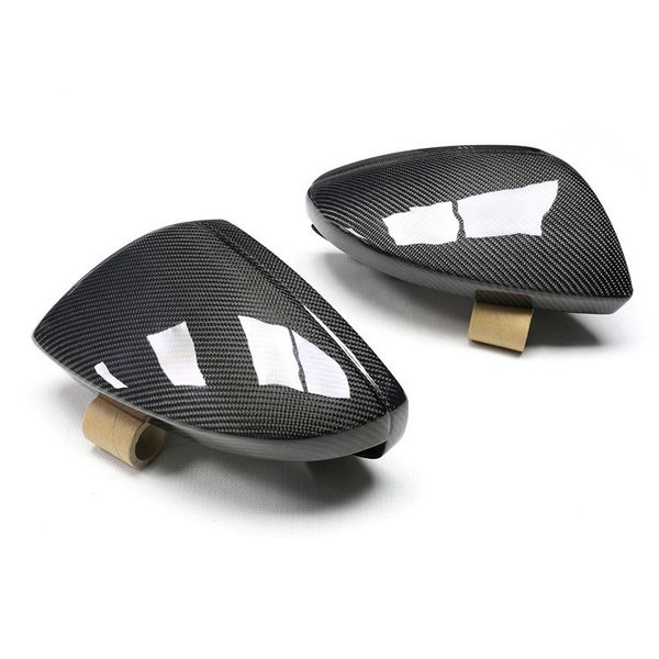 

2pcs side wing rearview modified car styling bright black carbon fiber for a6 s6 rs6 a7 s7 rs7 a8 mirror cover