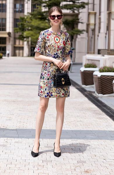 

dresses round neck nail bead loose short sleeve slim european american spring and summer casual dress evening dress s  l xl xxl xxxl xxxxl, Black;gray