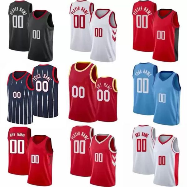 

1 jabari smith jr. rocket basketball jerseys 4 jalen green 28 alperen sengun eric gordon city red esition kevin porter nwaba josh chrise, Black;red