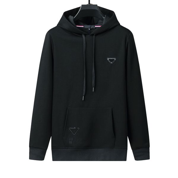 

men's hoodies designer fleece sweatshirt have a hat small crew neck fashion street wear pullover sport running black white