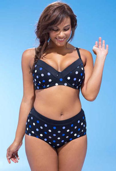 

new split fat bikini swimsuit plus size swimsuit women's clothing, White;black