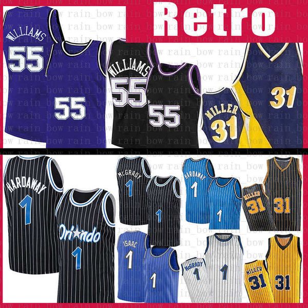 

tracy mcgrady reggie miller jason williams basketball jerseys penny hardaway vintage jersey mens shirts s-xxl 1 31 55
