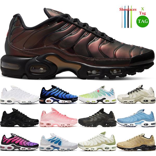 

sandal with box 2023 tn plus atlanta tns running shoes black lime blue red max air triple white sail hyper bule mens womens sports sneakers