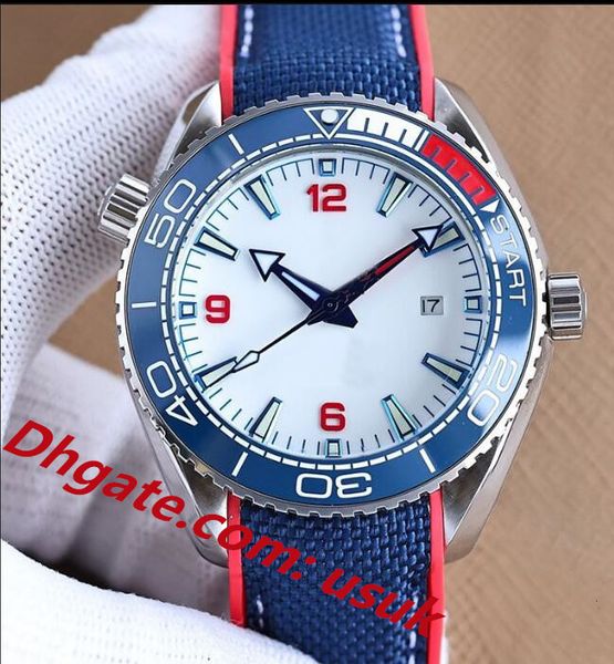 

3a quality men watch automatic mechanical men 43.5mm ceramic stainless steel waterproof 904l 0cean wristband wristwatch business sapphire wr, Slivery;brown