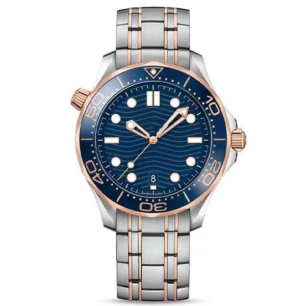 

mens watch couples watches 42mm stainless steel strap japanese movement watches quartz wristwatches super luminous men watchs montre de luxe, Slivery;brown