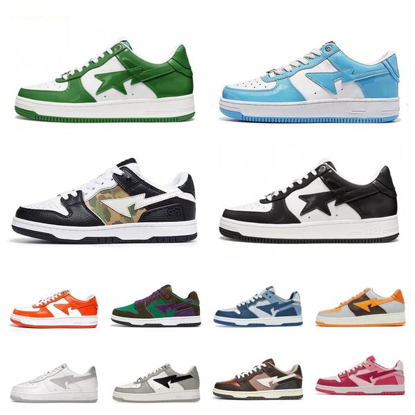 

sk8 sta running shoes bapestas sk8 baped designer bapesta camo black white green red orange camouflage men women trainers sports sneakers cl