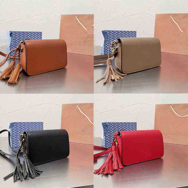 

shoulder bagstb tassel designer bag handbag womens tote bag crossbody elegant all-match messenger bags women purse wallet 220920i