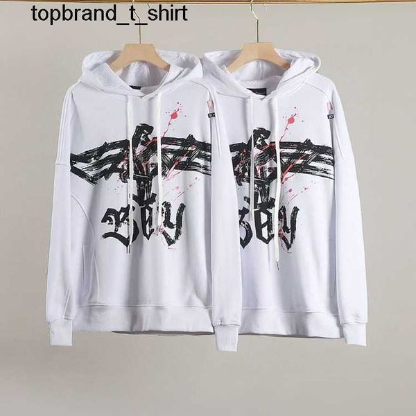 

men's hoodies designer sweatshirts boys new hooded printed white sweater fashion streetwear hoodie, Black