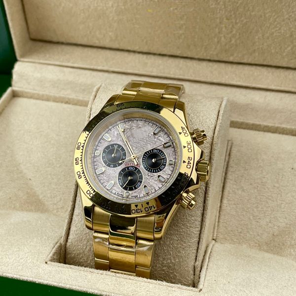 

men's watch day cosmeter series automatic machine 4130 movement 40mm surface diameter 18k m116508-0015 tona wristwatches, Slivery;brown