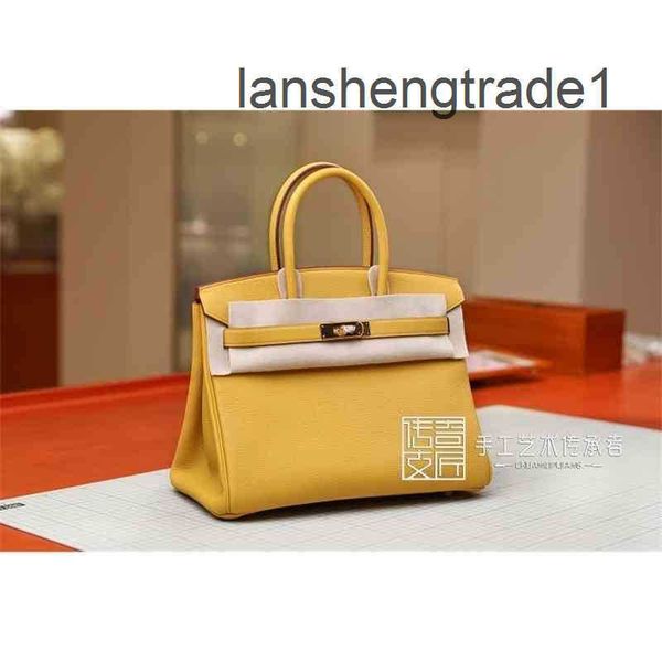

pure designer 2023 bags handbags manual wax thread sewing bag togo calf amber buckle bk30cm herme handbag cfoq