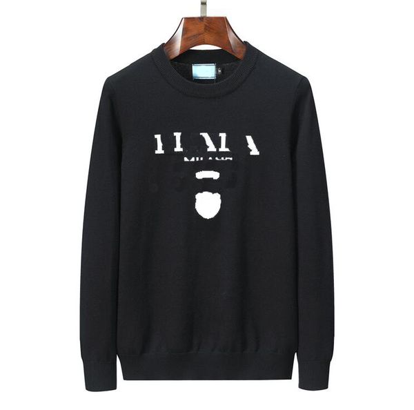 

designer sweater man for woman knit crow neck womens fashion letter black long sleeve hoodie sweatshirt men's sweaters large size 2022, White;black