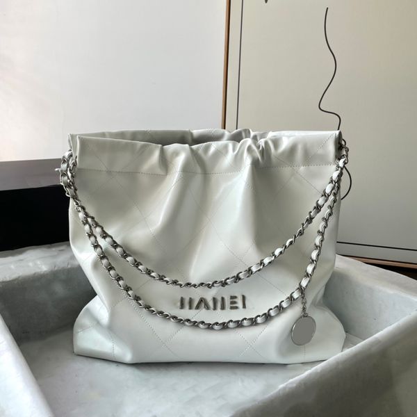 

french womens calfskin small/large 22 shopping bags gold metal matelasse chain shoulder purse with coin charm wallet pouch ghw/shw outdoor h