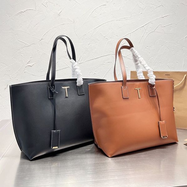 

oversize shopping bags for women fashion handbags leather genuine totes luxutys shoulder bag glod two letter