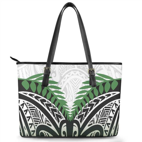 

hand women's hand polynesian ethnic texture printed shoulder pu bag for women