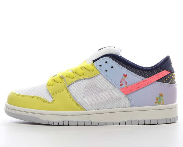 

duks low be true casual shoes golden yellow white leisure running shoe outdoor sports sneakers with box