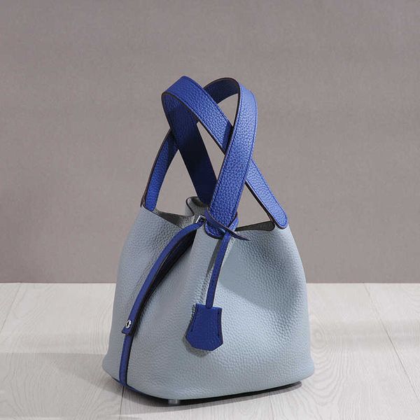 

luxury brand designer h ermes picotin lock tote bags for sale 2023 new womens bag litchi pattern head layer cowhide leather bucket cabbage b