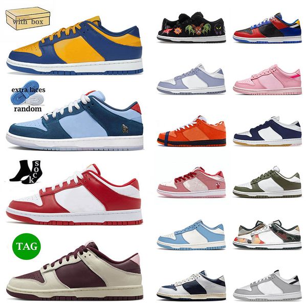 

authentic skate low running shoes with box 2023 ucla why so sad usc huf x nyc medium olive og sneakers panda men women jogging walking big s