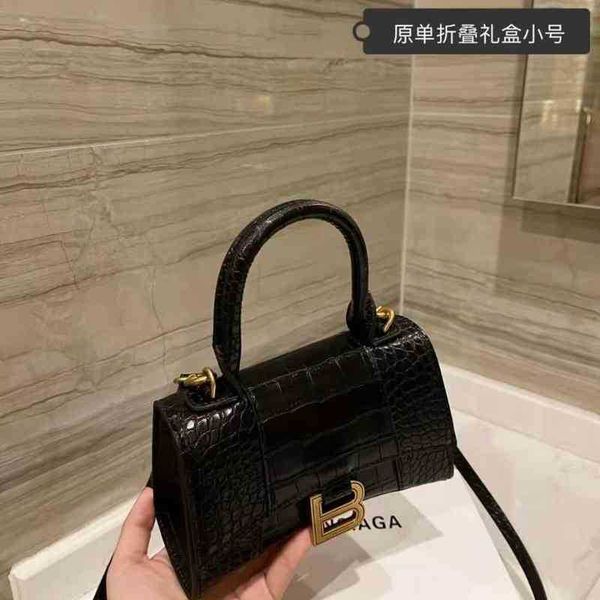 

designer bbalencigas classic handbags shoulder bag female b family crocodile calf crescent messenger hourglass portable