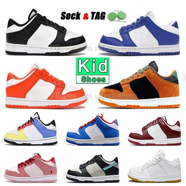 

boy girl black white designer shoes fashion kid panda laser orange ketucky court purple 25th anniversary chicago doraemon green strike unc b