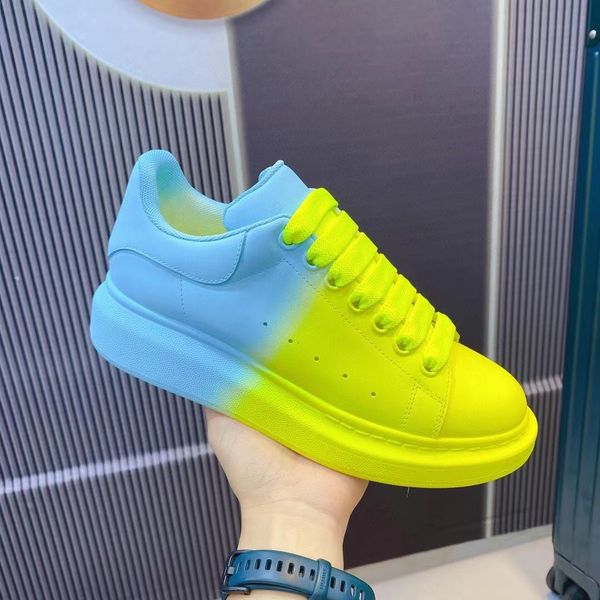 

designer brand transparent sole oversized sneakers ladies thick bottom alexander leather casual sports tennis shoes mkjkkk000002, Red;white