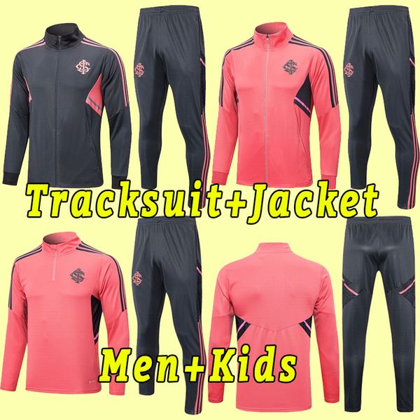 

22/23 sport club internacional soccer jerseys 2022 edenilson wanderson taison v.cuesta r. dourado wesley d'alessandro long sleeve track, Black;yellow
