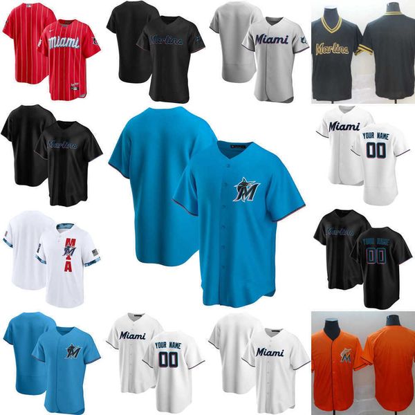 

2022 custom jersey miami''marlins''mens women youth 24 jesus aguilar 15 brian anderson 52 anthony bass 38 jorge alfaro b, Blue;black