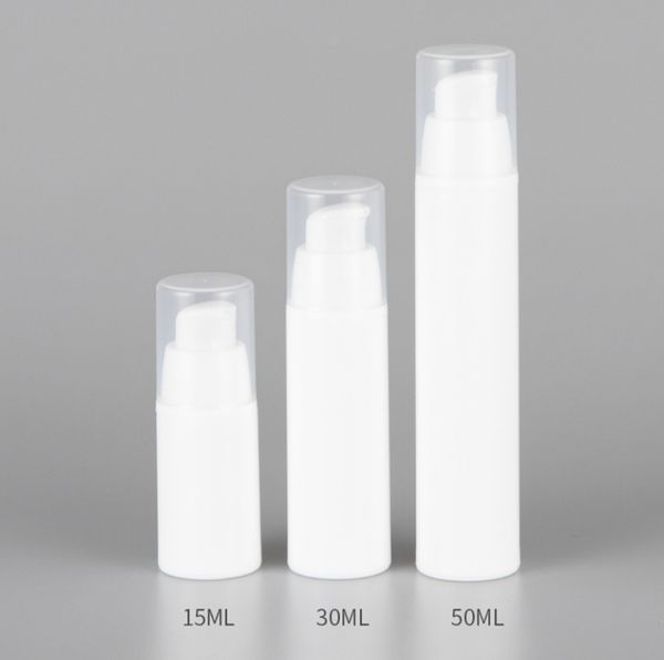 

50ml pp empty plastic cosmetic bottle travel mini liquid bottles airless pump vacuum toiletries container