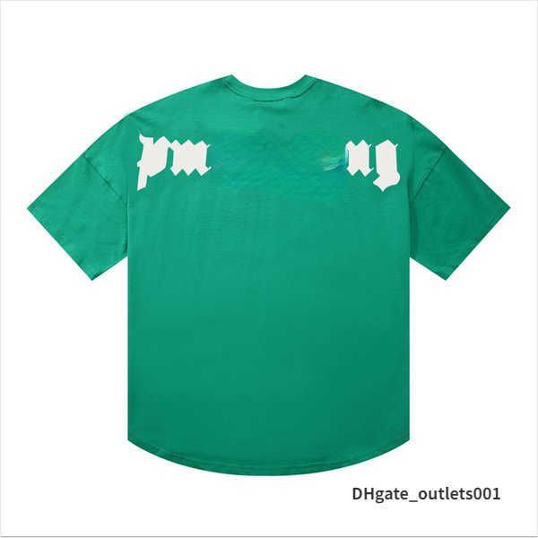

22s men's tshirts t shirt palms palmangel city designer limited inkjet graffiti letter printing men's women's sailboat short-, White;black