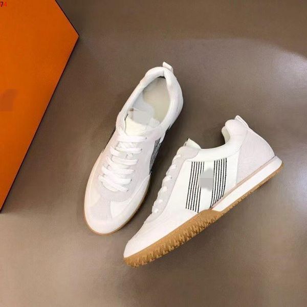 

sneakers cowhide flat shoes high shoes luxury designer brand fashion men comfortable casual mla, Black