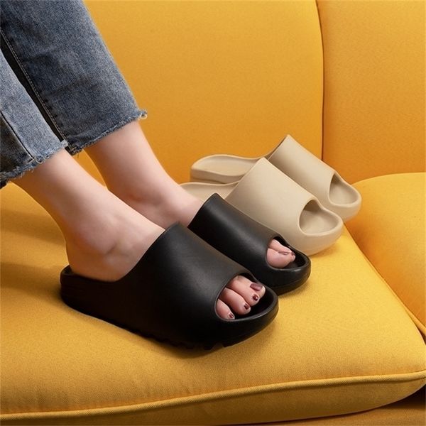 

slippers home thick bottom women platform chunky heel living room bathroom slides non slip trend designer shoes ladies female 221110, Black