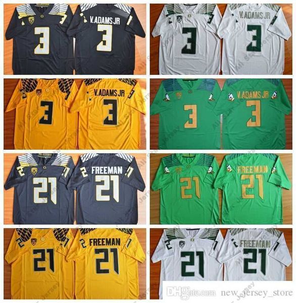 

american college football wear football oregon ducks college jerseys 3 v.adams vernon adams jr 21 royce an 24 kenjon barner black white gree