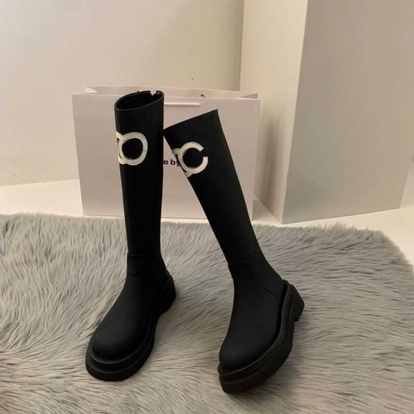 

designer winter boots women heel thick sole ankle boots brand rubber boots 1111, Black