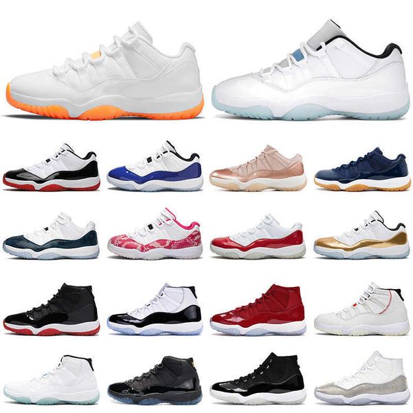 

11s men women basketball shoes citrus legend blue 11 jubilee 25th anniversary win like 96 concord space jam mens trainer sports sneakers, Black