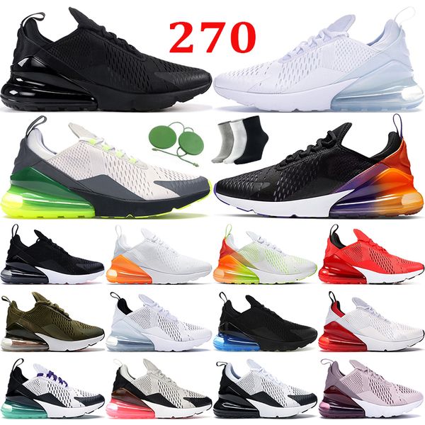 

running shoes 270 270s triple black white university red total orange light bone olive platinum volt barely rose throwback future mens train