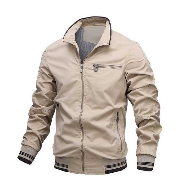

fleece 2022 autumn military jackets men windbreaker bomber coats new pilot air force casual cargo mens clothing 7sbd, Black