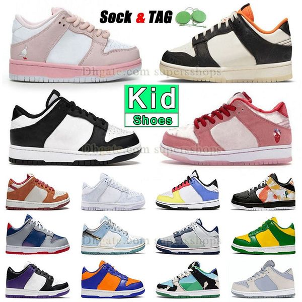 

panda low kid designer run shoes luxe boys girls holiday special kentucky lable white and black pandas strange love triple pink chunky dunky
