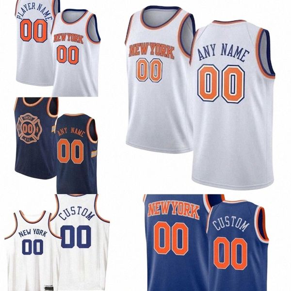 

basketball jerseys 75th custom men women youth new york''knicks''rj 9 barrett julius 30 randle derrick 4 rose alec 18 bu, Black