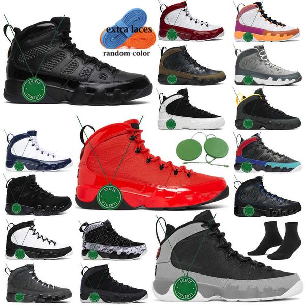 

2022 men basketball shoes jumpman 9 chile red particle grey change the world university gold blue oregon ducks jordens 9s mens trainers wtoc, Black;white