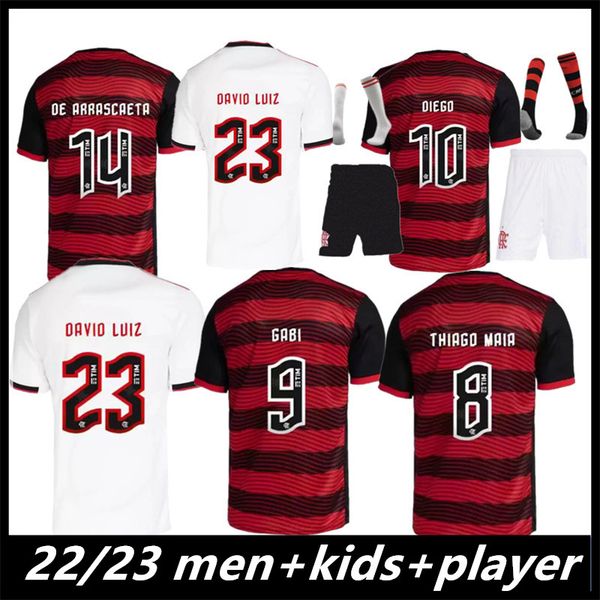 

2022 flamengo soccer jerseys 22 23 flamenco home away 3rd camisa futebol gabi david luiz diego gabriel b b.henrique vidal de arrascaeta pedr, Black;yellow