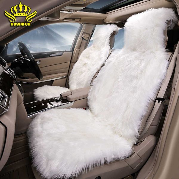 

car seat covers artificial plush car seat cushion autumn winter spring interior universal cover 1pc fit for sedan hatchback suv mpv t221110