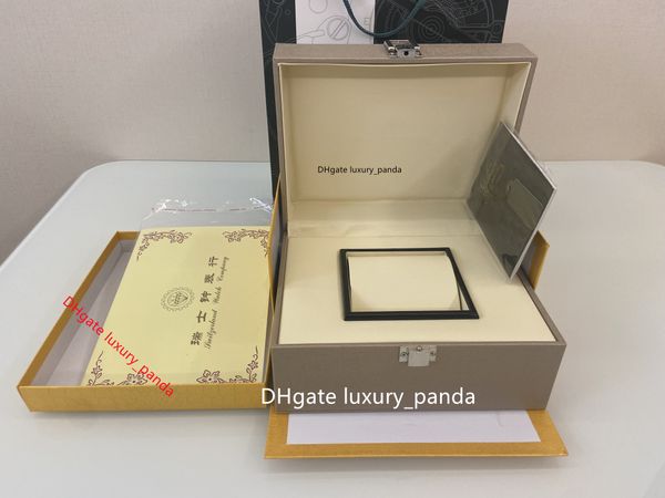 

5a watch boxes original wooden fashion gift box suitable for 15400 15500 26400 luxury watches box card brochure handbag, Black;blue