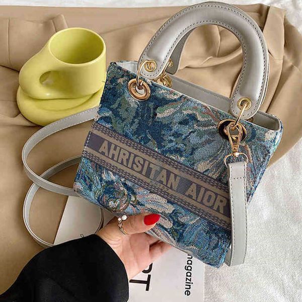 

women's bag new fashion printed portable princess letter one shoulder messenger bag purse outlets