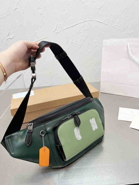 

shopping bags letter print chest bag men handbag adjustable shoulder straps leather designer crossbody male sports purses 220309