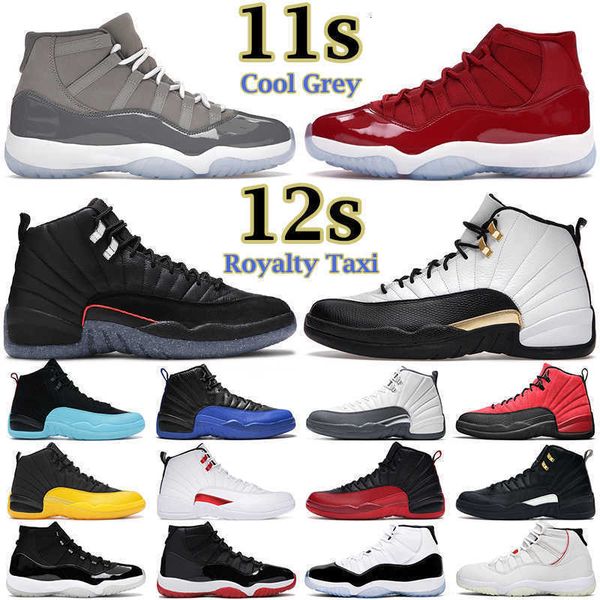 

outdoor shoes men women 12s royalty taxi utility grind game royal 12 twist 11s cool grey jubilee 25th anniversary bred concord mens, Black