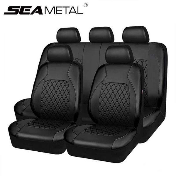 

car seat covers universal car seat cover set pu leather vehicle cushion full surrounded protector pad anti-scratch fit sedan suv pick-up tru