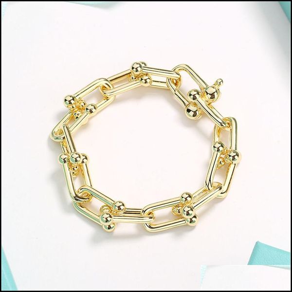 

charm bracelets charm bracelets love ushaped bracelet fine jewelry for women gold sier pseiras famous drop delivery 2022 18wga dhjzc, Golden;silver