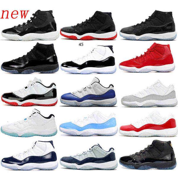 

25th anniversary 11 11s men women outdoor shoes withe bred ge trance space jam sports cap and gown wmns concord gamma blue sneakers, Black