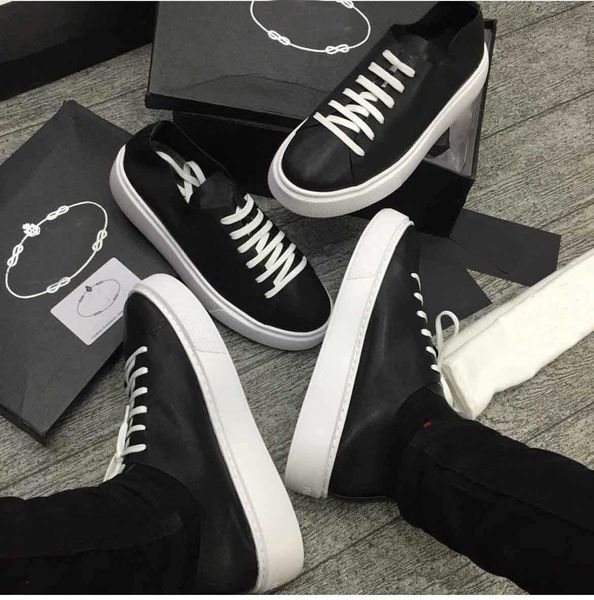 

gabardine sneakers shoes outdoor trainers perfect nylon leather white black leather triangle rubber platform sole skateboard walking sj56, Black;white