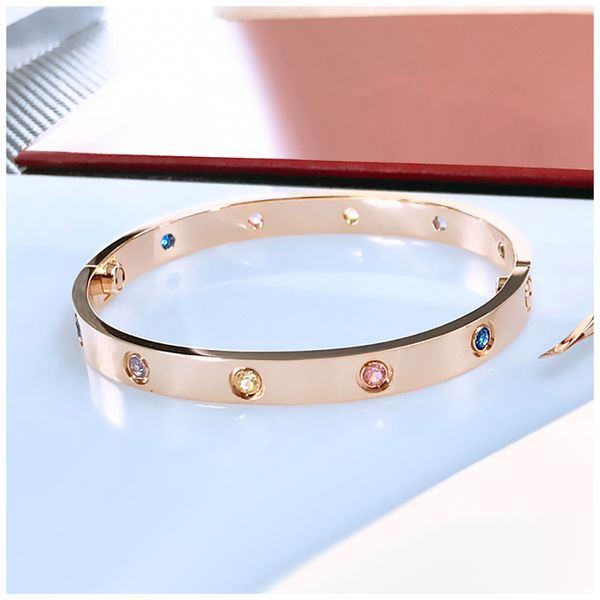 

love bracelets carti bracelet diamond designer bangle stainless steel braclets mutter tochter armband designer bangles mom braclet pulsera a, Black